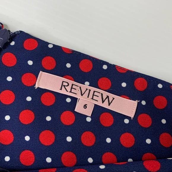 Review size 6 blue with red polkadot skirt - Picture 4 of 5